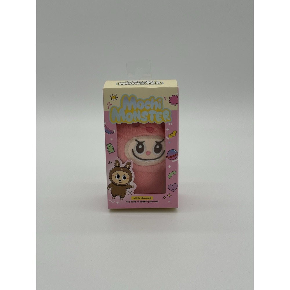 Mochi Monster Plush Monster Charm Pink A Little Obsessed Keychain
